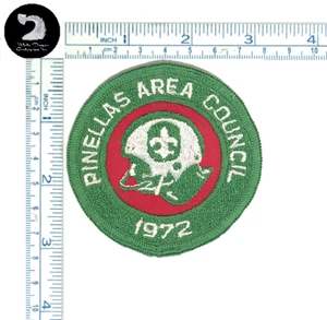 Boy Scout  Pinellas Area Council 1972 Membership Football Helmet Patch - Picture 1 of 1
