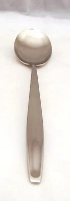 Carl Mertens Ronosil 18/12 Stainless Square Handle Oval Soup Spoon(s) 7 1/8" - Image 1 of 4