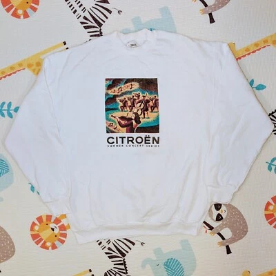 Vintage Citroen Summer Concert Series Sweatshirt Jumper Rare 90s Large VGC Car - image 1 of 4