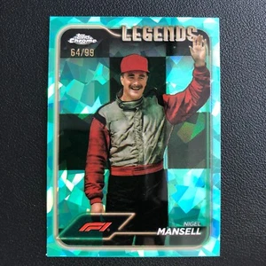 2024 Topps Chrome Formula 1 F1 Sapphire Edition #194 Nigel Mansell Aqua /99 ying - Picture 1 of 3