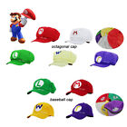 Super Mario Cap Bros Costume Luigi Wario Waluigi Embroidered Newsboy Hat Gifts