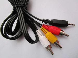 20 pcs 2.5mm Mini AV Plug to 3 RCA Male Plug Adapter Audio Video Cable 150cm New - Picture 1 of 1