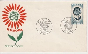 .27) Norway FDC first day cover 1964 Europa CEPT better cachet ORANGE - Picture 1 of 1
