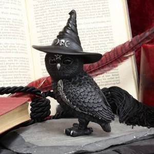 Owlocen Occult Gothic Witchcraft Cult Cuties Owl Figurine by Nemesis Now - Picture 1 of 7
