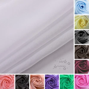 58" de ancho tela transparente velo cortina decoración boda, material hágalo usted mismo por metro - Imagen 1 de 51