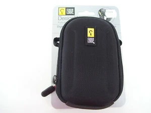 DIGITAL CAMERA COMPACT CASE POUCH BAG PADDED TRAVEL CASELOGIC QPB-3 BLACK - Picture 1 of 10