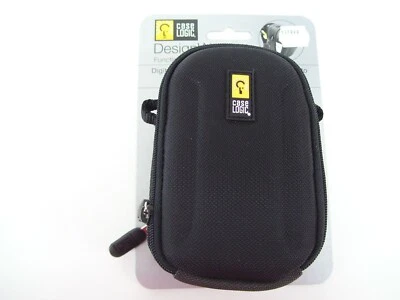 DIGITAL CAMERA COMPACT CASE POUCH BAG PADDED TRAVEL CASELOGIC QPB-3 BLACK - Image 1 of 4