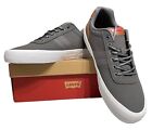 Levis Men's Lancer Sneakers Low Top Lace Up Perforated Charcoal Navy Size 9.5