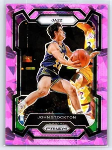 2023-24 Panini Prizm - John Stockton #198 Pink Ice Prizm - Picture 1 of 2
