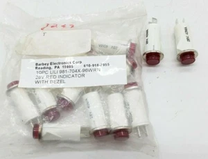 Barbey Electronics LILI 981-704X-96WRN Red Indicator - 12PC. - Picture 1 of 4