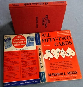 ALL 52 CARDS, HOW TO RECONSTRUCT CONCEALED HANDS AT BRIDGE BY MARSHALL MILES - Picture 1 of 7