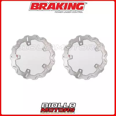 FRONT BRAKE DISC KIT BRAKING BMW K 1300 S 1300 2009 - 2015 [FIXED WAVE] 2x - Image 1 of 4