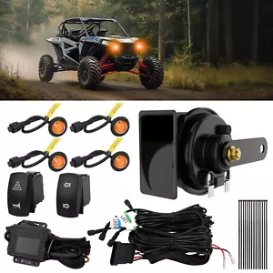 UTV ATV LED Turn Signal Light Kit w/Horn Toggle Switch For Polaris RZR Can Am X3 - Picture 1 of 24