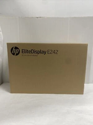 HP E242 ELITE DISPLAY  1920x1200 LED HDMI MONITOR NEW SEALED BOX SEE PHOTOS - Image 1 of 4