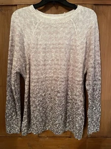 Maglione maglia Pure Jill J Jill rosa viola avorio ombreggiato piccolo - Foto 1 di 5