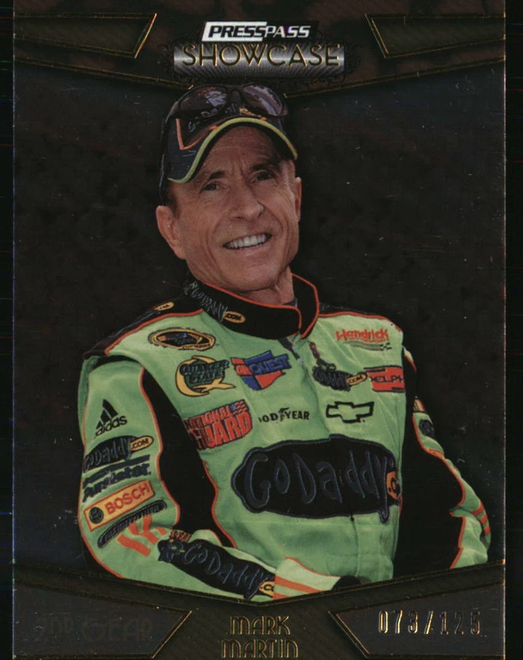 Mark Martin 2010 Press Pass Showcase #1 /125 Racing Card - Image 1 of 2
