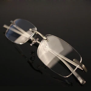 Beison Rimless Spring Hinge Eyeglasses Reading Glasses Readers +150 +175 +2 +350 - Imagen 1 de 12
