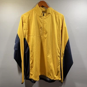 Galvin Green Herren XL gelb 1/4 Zip Outdoor Windbreaker klassische Golfjacke - Bild 1 von 7