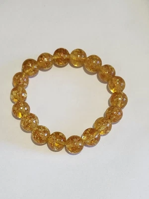 Champagne Murano Glass Stretch Bracelet - Image 1 of 2