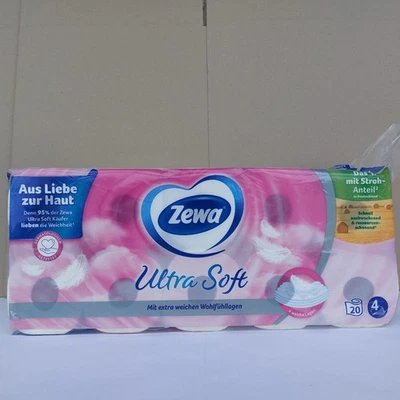 Zewa Ultra Soft Toilet Paper 4 Ply 20 x 150 Sheets Clouds Soft & Gentle ✅✅✅✅ - Image 1 of 4