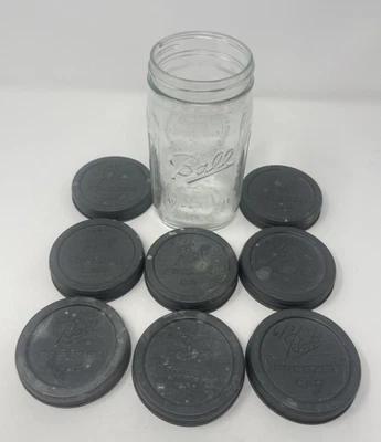 VTG Zinc Ball Freezer Jar Caps (Only) / Set of 8 - Image 1 of 4