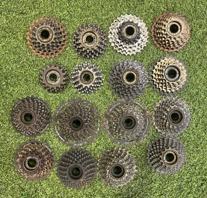 JOB LOT of 16x bike freewheels 5 6 7 speed, screw on block, Shimano - Picture 1 of 4