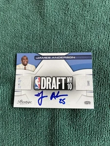 2010-11 Prestige NBA Draft Class /499 James Anderson Hand Signed auto autograph - Picture 1 of 2
