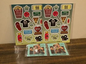 2 Sets of Regretting You Movie Promo Necklace + Stickers (2025) - McKenna Grace - Picture 1 of 5