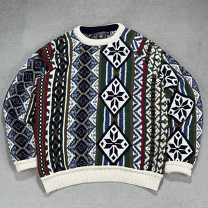 Suéter De Colección Chaps Polo Ralph Lauren Tejido Para Hombre Mediano Hecho en EE. UU. Coogi Años 90’s - Imagen 1 de 23