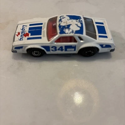 Vintage 1980 Matchbox Lesney Superfast MB 34 Chevy Pro Stocker White  - Image 1 of 3