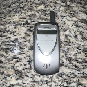 Vintage Motorola 60i Silver Flip Phone AT&T *UNTESTED* - Picture 1 of 7