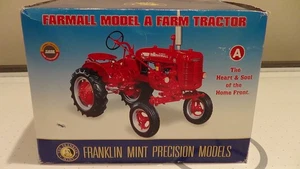 Franklin Mint Precision FARMALL Model A red Farm Tractor 1:12 Scale with Box - Picture 1 of 14