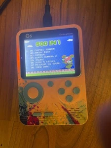 G5 Game Player Digital Game Pink. Mario,, Angry Birds, Pac-Man 500 Games - Picture 1 of 2