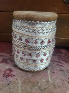 Handgefertigt in Indien Perlenband 1,5" breit Holzspule DZ65 - Bild 1 von 4