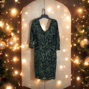 Alex Evenings Damen grün Pailletten Kleid Wicked 3/4 Arm XL - Bild 1 von 10