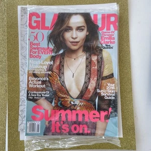 EMILIA CLARKE New Factory Sealed GLAMOUR Magazine MAY 2016 GAME OF THRONES - Picture 1 of 3