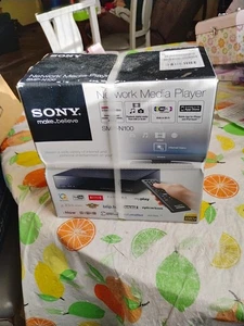 Sony SMP-N100 Network Media Player Wi-Fi W/ Remote and cable,Brand New,Not Open - Picture 1 of 24