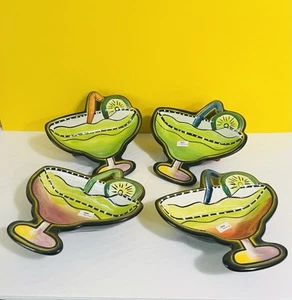 4 Ton Kunst Keramik 8" Salsa ~ Chip Schalen Margarita Glas Form ~ Neu ~ ohne Box - Bild 1 von 11
