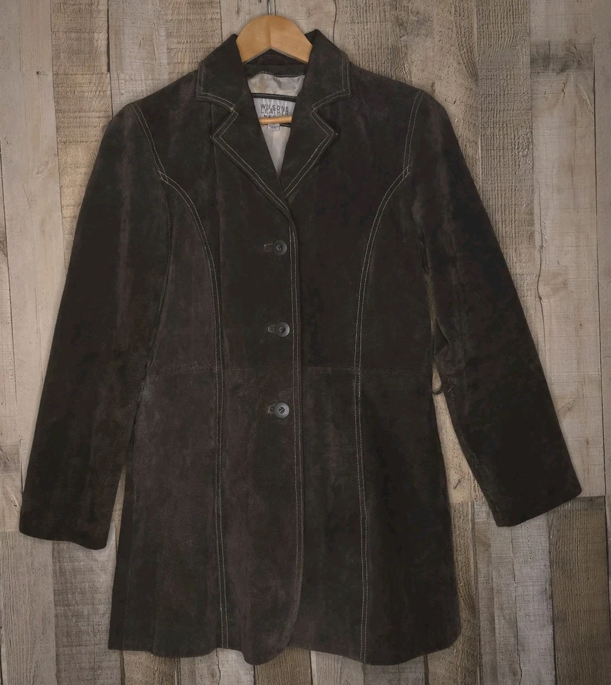 Vintage Wilsons Leather Jacket Dark Brown Maxima Womens Size Large - No Belt - Image 1 of 4