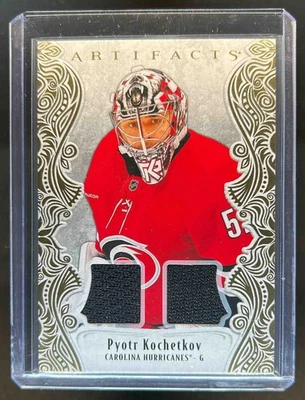 2025-26 UD Artifacts Pyotr Kochetkov Goalies Material Jersey Gold #51/299 - Image 1 of 2