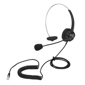Zestawy słuchawkowe do telefonów Słuchawki z nakryciem głowy z redukcją szumów Zestaw głośnomówiący Obrotowe - Zdjęcie 1 z 6