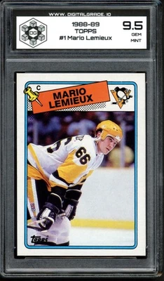 Mario Lemieux DG 1988-89 Topps #1 9,5 gema como nuevo Foto 1 de 3