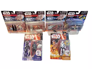 *BIG LOT* Star Wars FORCE AWAKENS LAST JEDI Hasbro 6" Figures & Micro Machines - Picture 1 of 10