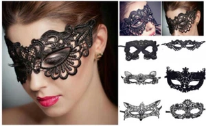 Venezianische Augenmaske Sexy Maske Spitze Erotik Handschellen Gesichtsmaske 6 - Bild 1 von 6