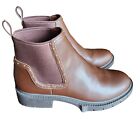 Coach Womens Brown Leather Lory Bootie Ankle Boot Size 8