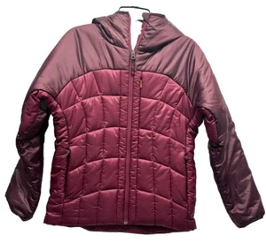 Marmot Womens Size M Red Long Sleeve Featherless Full Zip Hooded Jacket - Picture 1 of 8