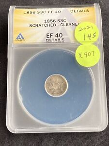 1856 Three Cent Silver K907