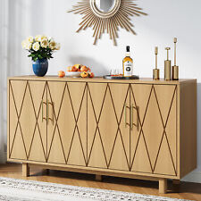 Tribesigns 55" Sideboard Buffet Cabinet Home Kitchen Storage Cabinet Coffee Bar