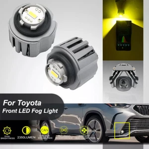 L1B 7535 Yellow Front LED Fog Light Bulb For 2019+Toyota C-HR Prius Corolla RAV4 - Picture 1 of 12