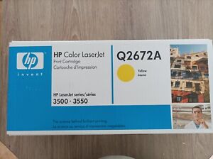 Toner HP Q2672A Original Neuf Jaune 4000 Pages Pour HP LaserJet 3500 3550